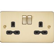 Picture for category  Brushed Brass Plug Sockets