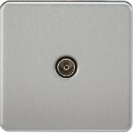 Picture for category  Brushed Chrome TV Socket Outlets